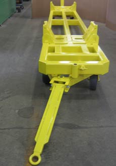 Custom cradle trailers handle enormous paper machine rollers