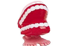Chattering wind up teeth