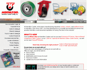 new Hamilton Caster website