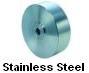 solid cnc-machined stainless steel.