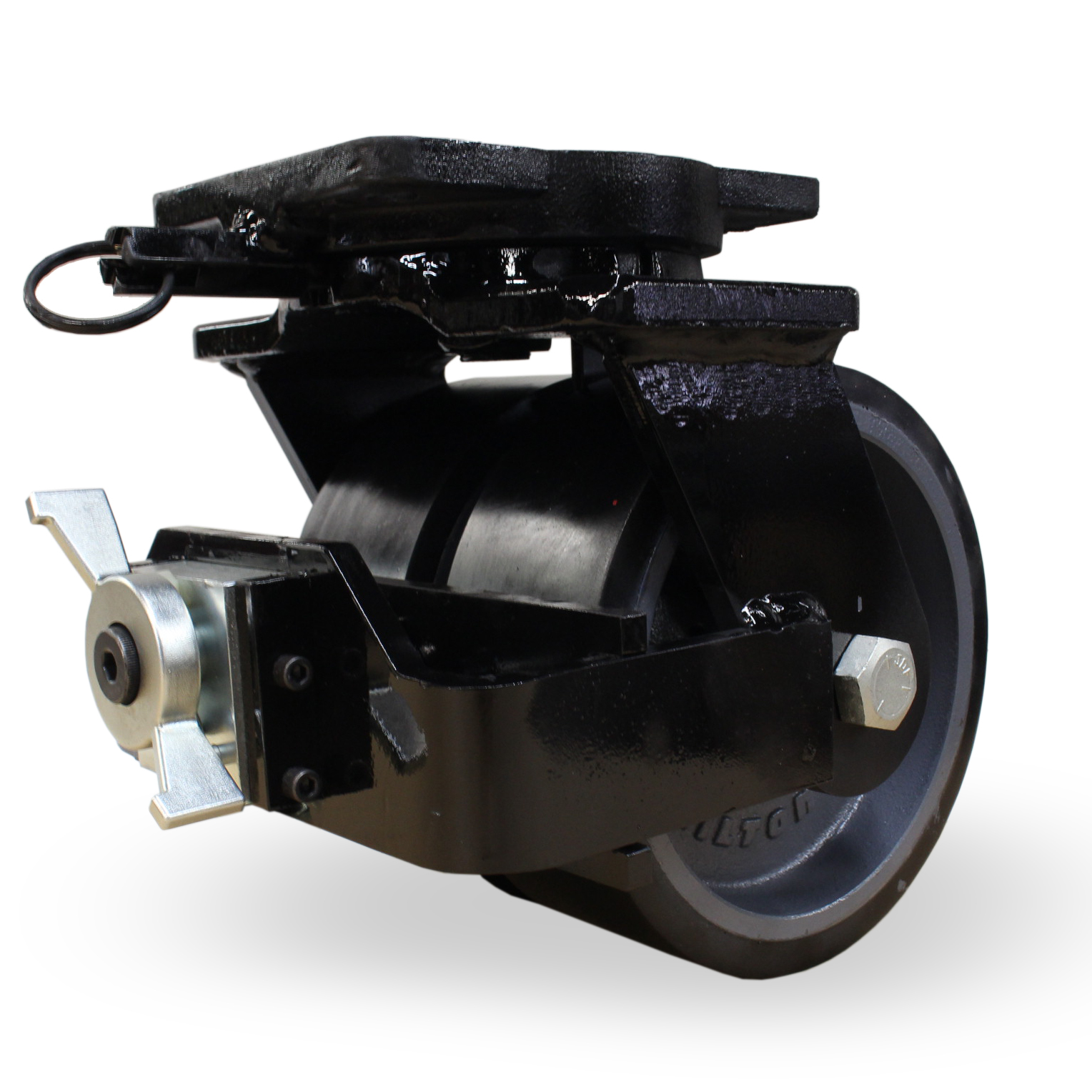 These custom black casters are ninjas on wheels