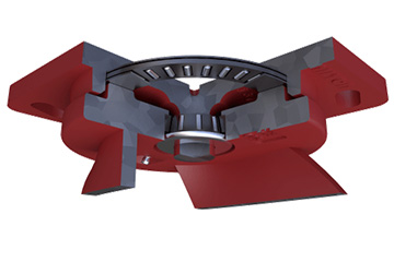 7200 Series Caster with Custom Mounting Plate