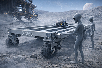 TitanX all-terrain trailer in space