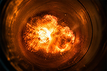 Explosion inside a Tube