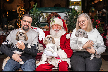 Hamilton Caster Employee Christine with her dogs