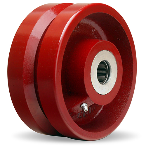 thumbnail image 2 of 2-Pack V-Groove Track Wheels - Heavy Duty U-Groove Rollers For Sliding Gates & Industrial Use 2 of 4