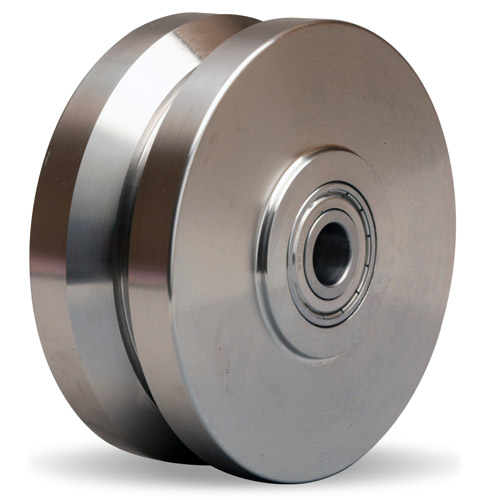 High-Heat-Stainless-Steel-V-Grooved-Track-Wheel