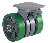 triple wheel swivel caster